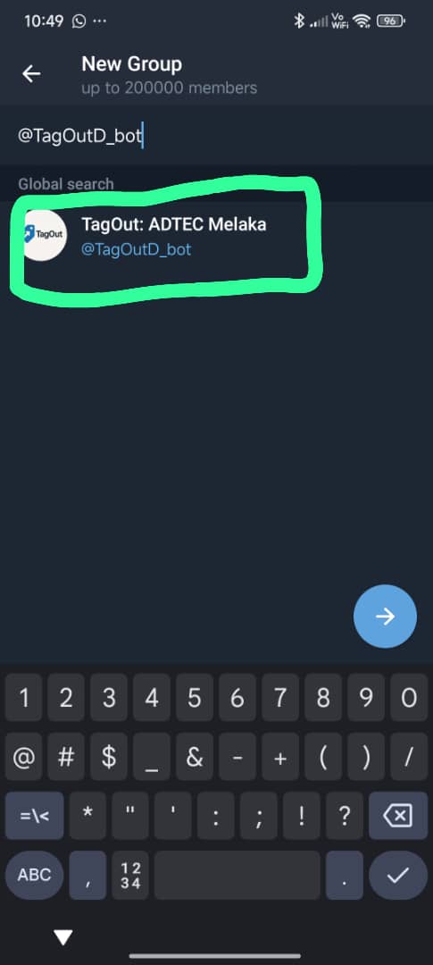 TagOut Telegram